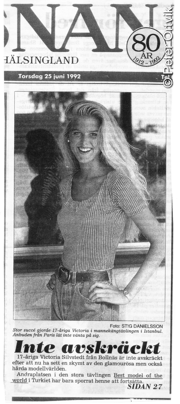 Victoria Silvstedt, bilderna ni aldrig sett: Från Bollnäs till Istanbul,  1992. | Frontface